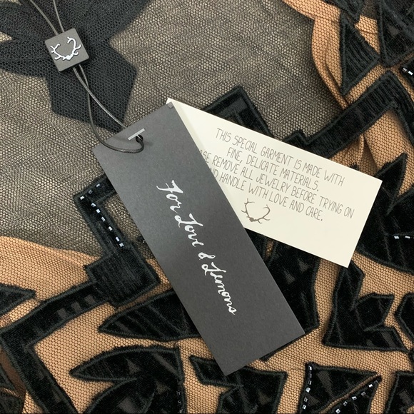 For Love & Lemons Vienna Mini Dress Size S NWT - Picture 12 of 16